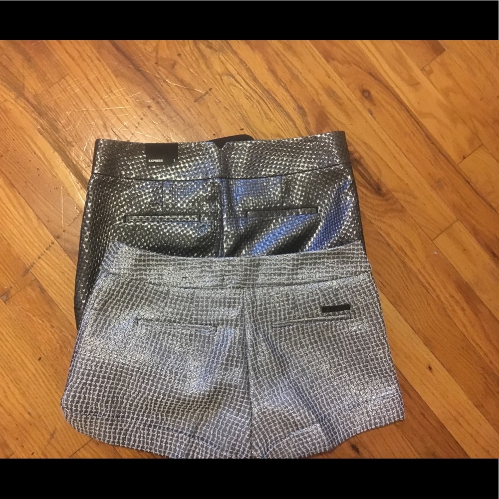NWT EXPRESS metallic shorts BUNDLE!